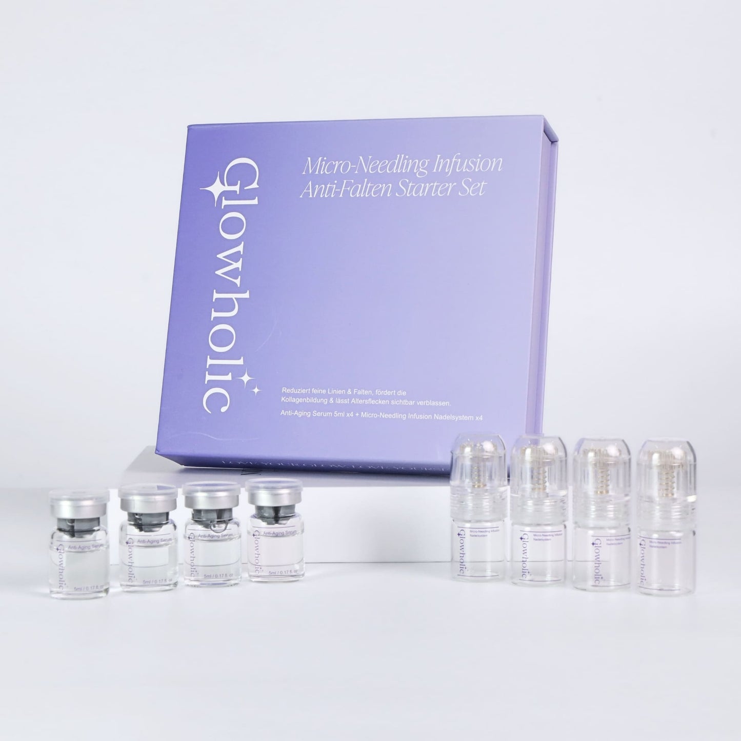 Anti-Falten Starter Set - Glowholic Micro-Needling Infusion für zuhause