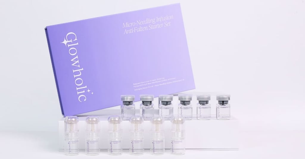 Anti-Falten Starter Set - Glowholic Micro-Needling Infusion für zuhause